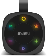 Колонка порт. Sven PS-155 черный 10W 2.0 BT/3.5Jack 1800mAh (SV-022334)