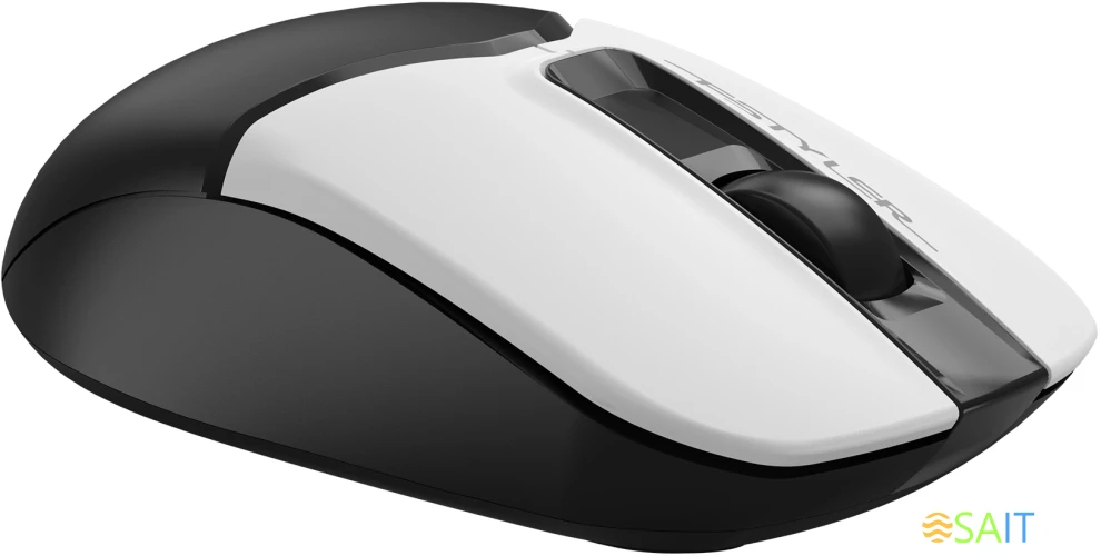 Мышь A4Tech Fstyler FG12S Panda белый/черный оптическая 1200dpi silent беспров. USB 3but
