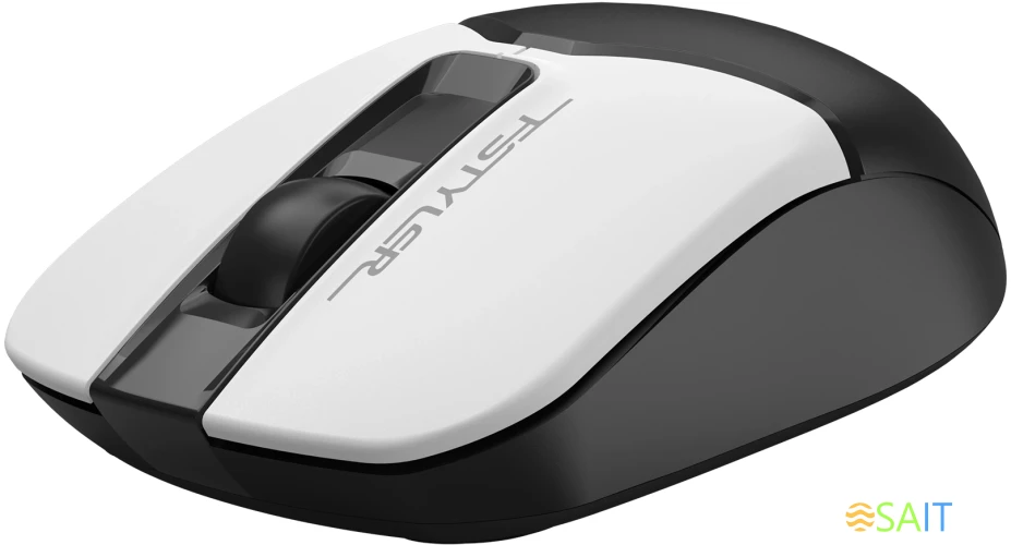 Мышь A4Tech Fstyler FG12S Panda белый/черный оптическая 1200dpi silent беспров. USB 3but