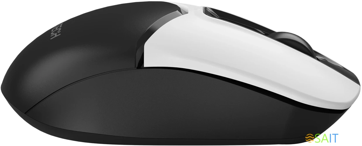 Мышь A4Tech Fstyler FG12S Panda белый/черный оптическая 1200dpi silent беспров. USB 3but