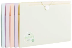 Папка-портфель Deli Colorful EF615 на резинке 8 отдел. A4 полипропилен ассорти