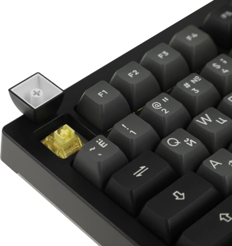 Клавиатура Akko 5075B Plus механическая черный/серебристый беспроводная BT Multimedia for gamer LED