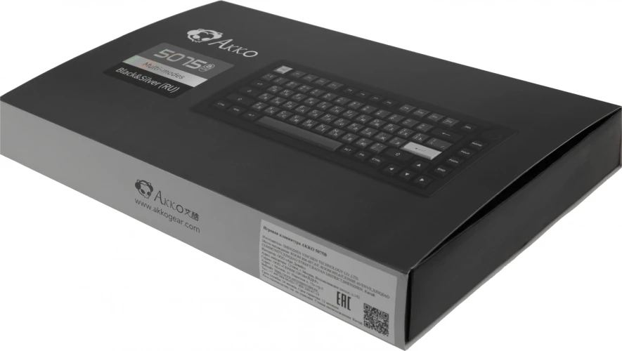 Клавиатура Akko 5075B Plus механическая черный/серебристый беспроводная BT Multimedia for gamer LED