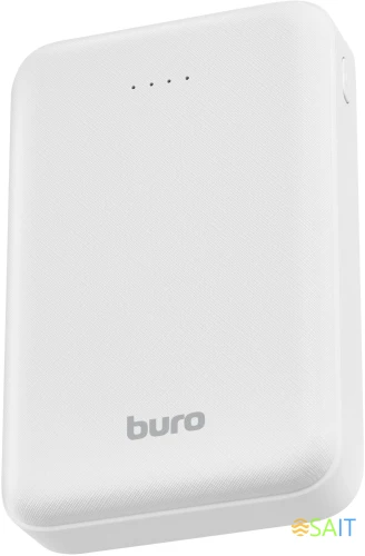 Мобильный аккумулятор Buro T4-10000 10000mAh 10W 2A 2xUSB-A белый (T4-10000-WT)