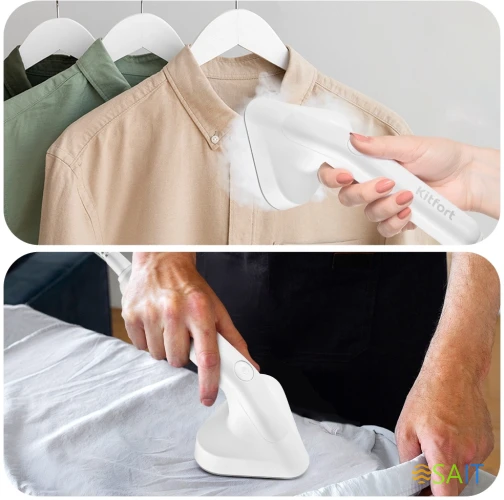 Отпариватель ручной Kitfort КТ-9110-1 2180Вт белый/фиолетовый