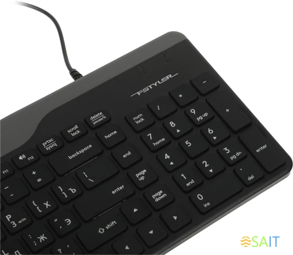 Клавиатура A4Tech Fstyler FK25 черный/серый USB slim