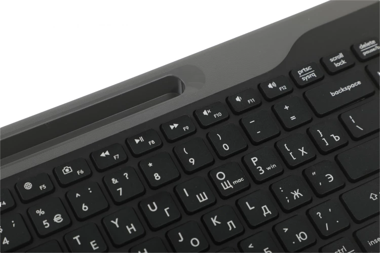 Клавиатура A4Tech Fstyler FK25 черный/серый USB slim