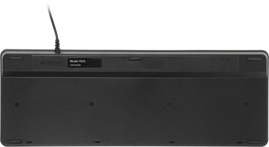 Клавиатура A4Tech Fstyler FK25 черный/серый USB slim