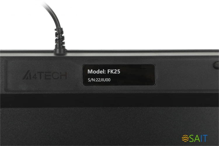 Клавиатура A4Tech Fstyler FK25 черный/серый USB slim