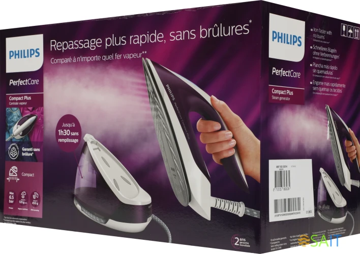 Парогенератор Philips GC7933/30 2400Вт фиолетовый/белый