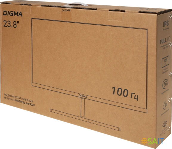 Монитор Digma 23.8" Progress 24P502F белый IPS LED 7ms 16:9 HDMI M/M матовая 250cd 178гр/178гр 1920x1080 100Hz G-Sync FreeSync VGA DP FHD 2.8кг