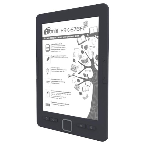 Электронная книга E-Ink Carta с подсветкой RITMIX RBK-678FL
