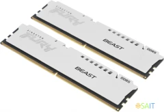 Память DDR5 2x16GB 6000MHz Kingston KF560C36BWE2K2-32 Fury Beast White Expo RTL Gaming PC5-48000 CL36 DIMM 288-pin 1.35В kit single rank с радиатором Ret