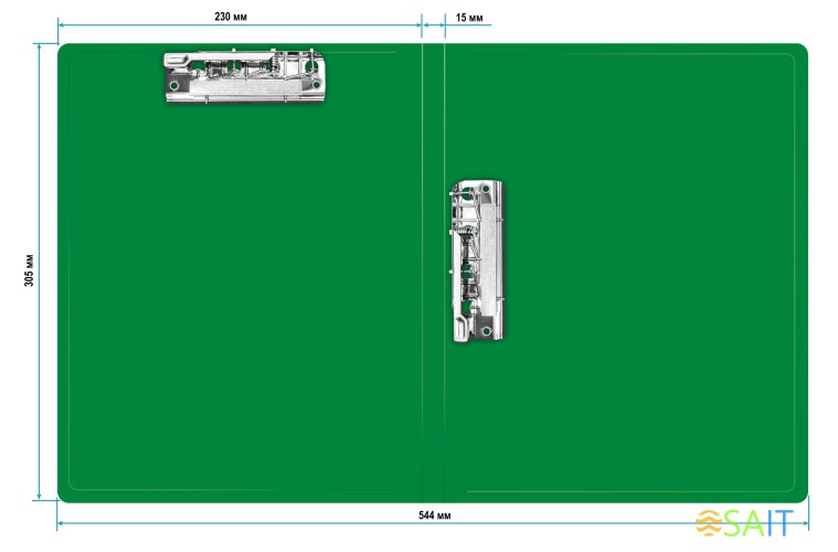Папка метал.зажим/метал.зажим Бюрократ -PZ07C+C A4 пластик 0.7мм кор.20мм торц.карм с бум. встав ассорти