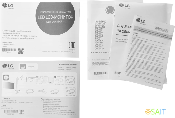 Монитор LG 27" UltraFine 27UN880-B черный IPS LED 16:9 HDMI M/M матовая HAS Piv 350cd 178гр/178гр 3840x2160 60Hz FreeSync DP 4K USB 7.8кг