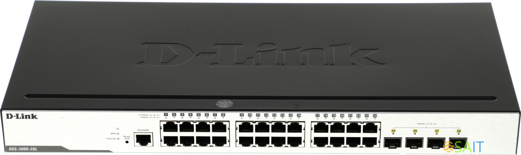 Коммутатор D-Link DGS-3000-28L/B1A 24x1Гбит/с 4SFP управляемый