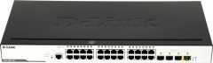 Коммутатор D-Link DGS-3000-28L/B1A 24x1Гбит/с 4SFP управляемый