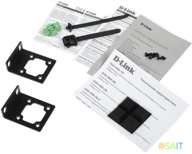 Коммутатор D-Link DGS-3000-28L/B1A 24x1Гбит/с 4SFP управляемый