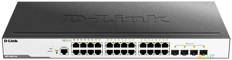 Коммутатор D-Link DGS-3000-28L/B1A 24x1Гбит/с 4SFP управляемый