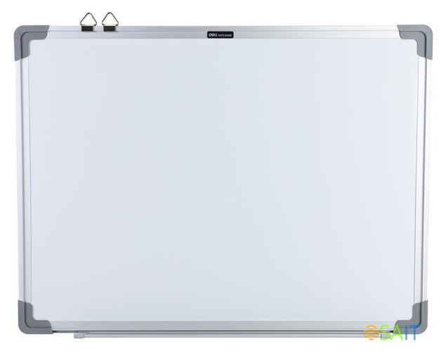 Доска магнитно-маркерная Deli EV450 магнитно-маркерная лак белый 60x45см алюминиевая рама