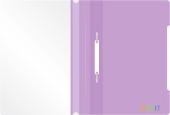 Папка-скоросшиватель Бюрократ Pastel -PSLPAST/VIO A4 прозрач.верх.лист пластик фиолетовый 0.14/0.18
