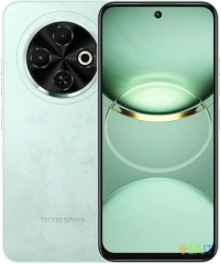Смартфон Tecno Spark 30C 256Gb 8Gb зеленый моноблок 3G 4G 2Sim 6.67" 720x1600 Android 14 48Mpix 802.11 a/b/g/n/ac NFC GPS GSM900/1800 TouchSc Protect VidConf FM microSD max1024Gb