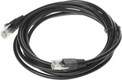 Патч-корд Buro UTP 4 пары cat.5E CCA molded 3м черный RJ-45 (m)-RJ-45 (m)