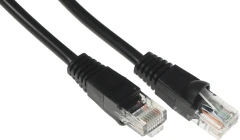 Патч-корд Buro UTP 4 пары cat.5E CCA molded 3м черный RJ-45 (m)-RJ-45 (m)