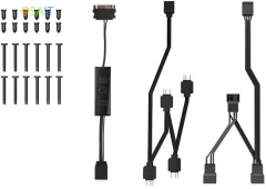 Вентилятор для корпуса ID-Cooling TF-12025 ARGB 120х120x25 белый 4-pin 31дБ (упак.:3шт) (TF-12025-ARGB-TRIO-SNOW) Ret