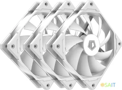 Вентилятор для корпуса ID-Cooling TF-12025 ARGB 120х120x25 белый 4-pin 31дБ (упак.:3шт) (TF-12025-ARGB-TRIO-SNOW) Ret