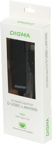 Сетевой адаптер Gigabit Ethernet Digma D-USBC-LAN1000 USB Type-C