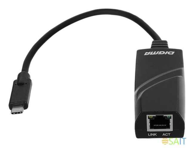 Сетевой адаптер Gigabit Ethernet Digma D-USBC-LAN1000 USB Type-C