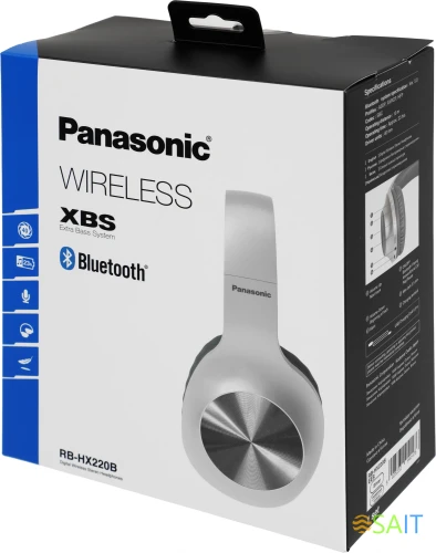 Наушники мониторные Panasonic RB-HX220BEES серебристый беспроводные bluetooth оголовье