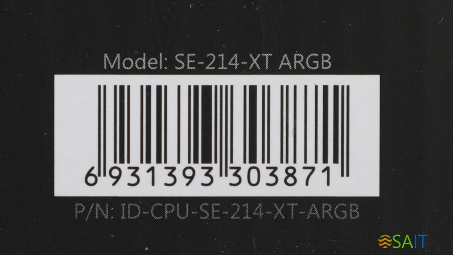 Устройство охлаждения(кулер) ID-Cooling SE-214-XT ARGB Soc-AM5/AM4/1200/1700/1851 черный 4-pin 16-29dB Al+Cu 180W 810gr Ret (SE-214-XT ARGB)