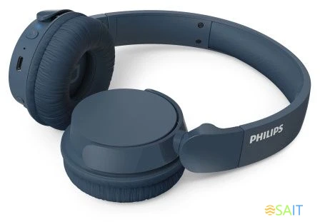 Гарнитура накладные Philips TAH4209 синий беспроводные bluetooth оголовье (TAH4209BL/00)