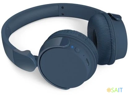 Гарнитура накладные Philips TAH4209 синий беспроводные bluetooth оголовье (TAH4209BL/00)