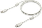 Кабель Buro USB A(m) USB A(f) 1.8м (USB2.0-AM-AF-1.8M-MG) феррит.кольца серый