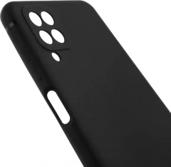 Чехол (клип-кейс) BoraSCO для Samsung Galaxy A12 Silicone Case черный (39790)