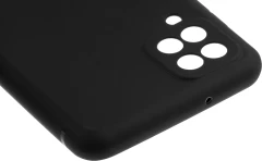 Чехол (клип-кейс) BoraSCO для Samsung Galaxy A12 Silicone Case черный (39790)