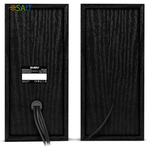 Колонки Sven SPS-603 2.0 черный 6Вт