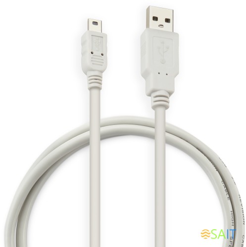 Кабель Buro USB A(m) mini USB B (m) 1м (USB2.0-M5P-1) серый