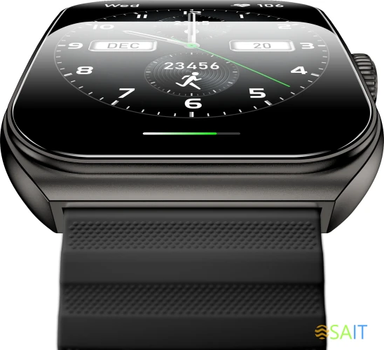 Смарт-часы Black Shark BS-W2401 (GT3) 1.96" AMOLED корп.черный рем.черный разм.брасл.:150-215мм (6977541630529)