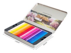 Карандаши цв. Deli 6567 липа цветной корпус 48цв. мет.кор.