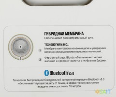 Гарнитура внутриканальные A4Tech Bloody M30 белый беспроводные bluetooth в ушной раковине (M30 (WHITE))