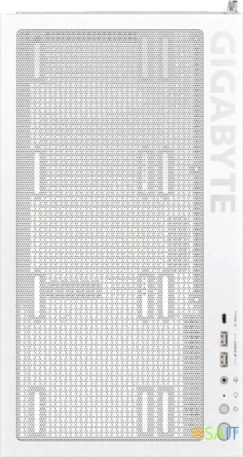 Корпус Gigabyte GB-C500PI ST белый без БП ATX 6x120mm 3x140mm 2xUSB3.0 audio bott PSU