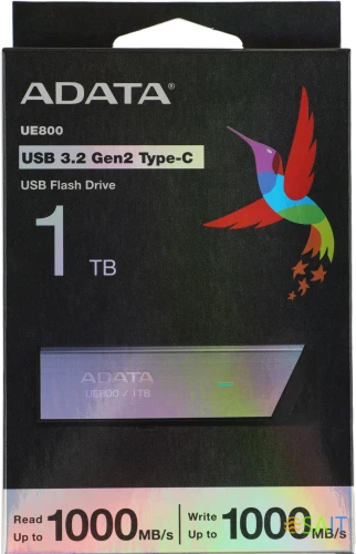 Флеш Диск A-Data 1TB Type-C UE800 AELI-UE800-1T-CSG USB3.2 серебристый