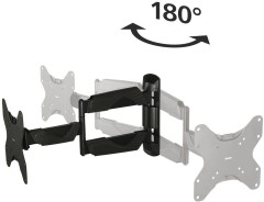 Кронштейн для телевизора Hama H-118665 черный 10"-48" макс.25кг настенный поворот и наклон