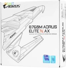 Материнская плата Gigabyte B760M A ELITE X AX Soc-1700 Intel B760 4xDDR5 mATX AC`97 8ch(7.1) 2.5Gg RAID+HDMI+DP