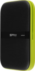 Жесткий диск Silicon Power USB 3.0 4Tb SP040TBPHDA60S3K A60 Armor 2.5" черный/зеленый