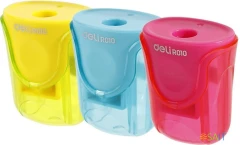 Точилка для карандашей ручная Deli ER01000-MT 1 отверстие пластик ассорти блистер